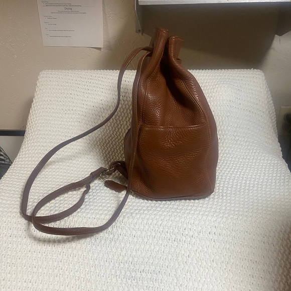 Vintage COACH Sonoma Drawstring Bucket Pebbled Leather Backpack Sling Bag 4922 - Picture 4 of 6